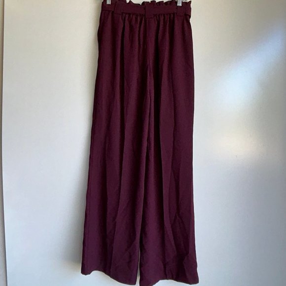 Express Purple Wide Leg Pants - Picture 3 of 9